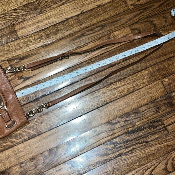 Michael Kors Hamilton Crossbody Bag Pebbled Butterscotch Leather Gold hardware - Picture 8 of 8